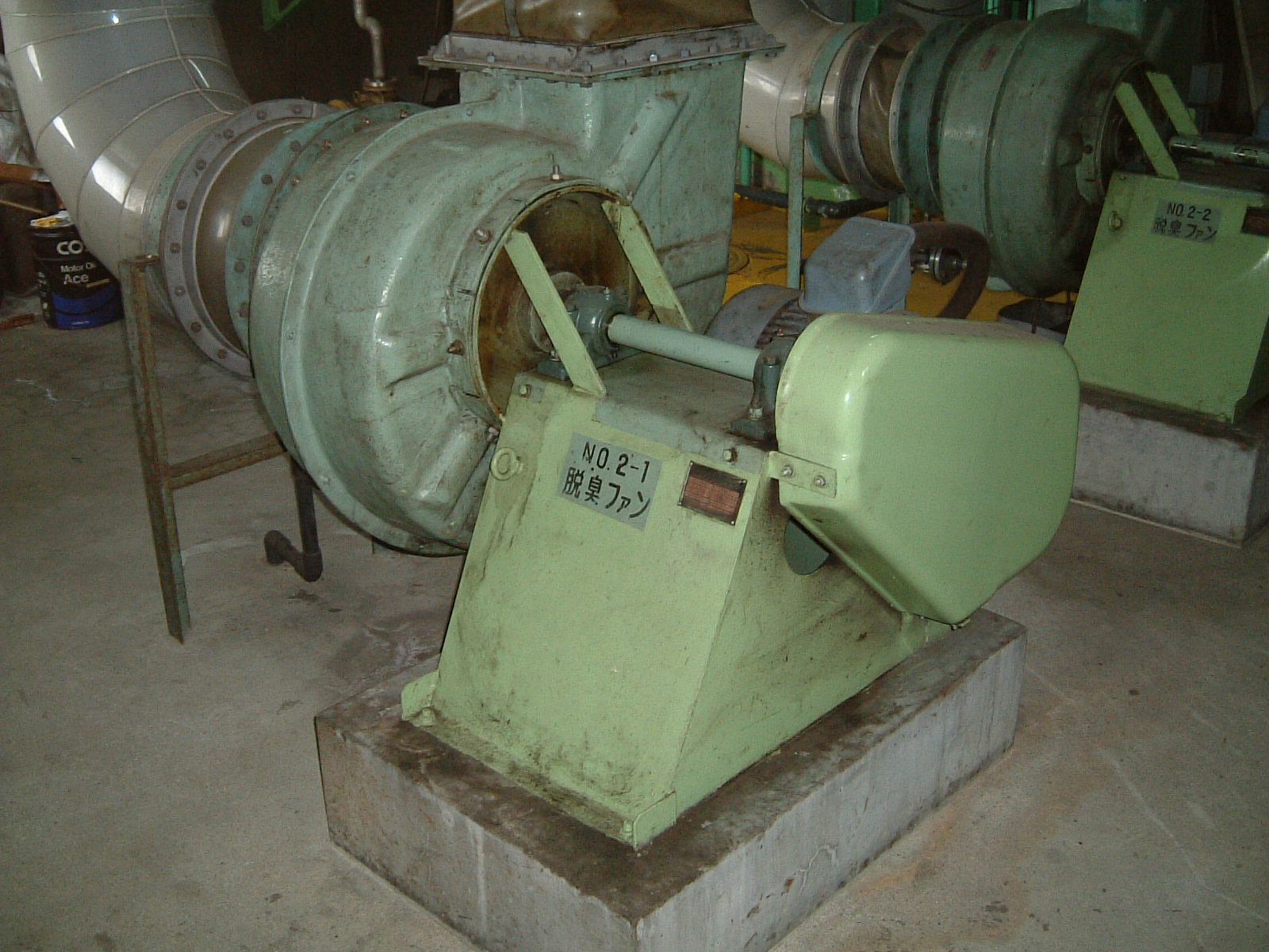 某浄化センター脱臭ファン設備